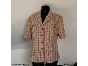 halenka, kostičková, barevná, košilový střih, fazonka, slow fashion, handmade