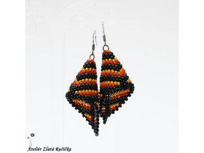 Indiana, náušnice, cones, kornoutky, etno, indiánské, dárek