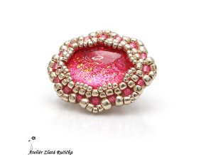 brož ROMANCE růžová 11