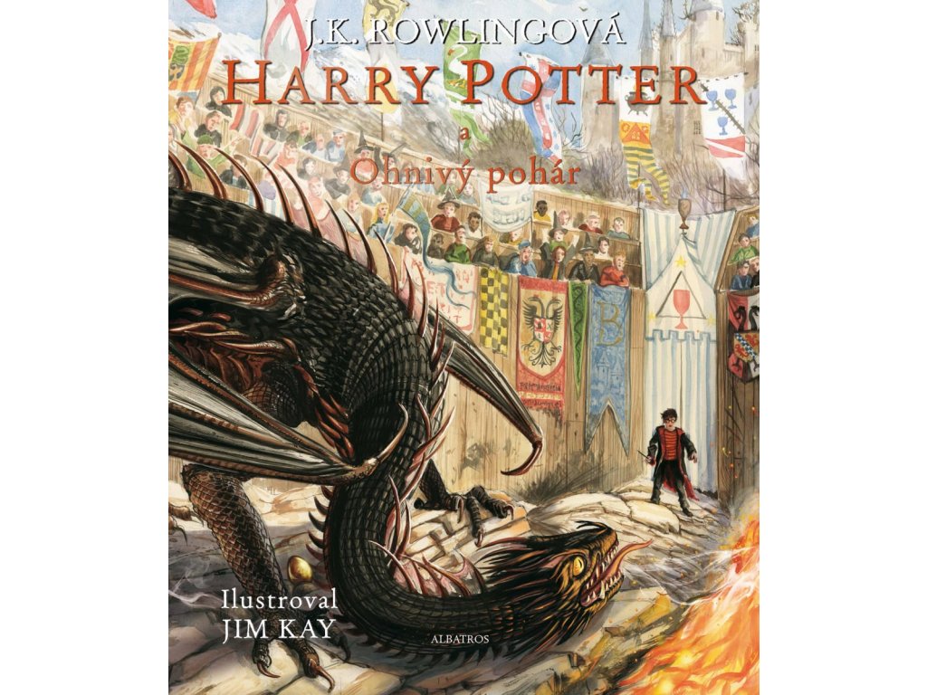 Harry Potter a Ohnivý pohár ilustrované vydání, J. K. Rowling, zlatavelryba.cz, 1