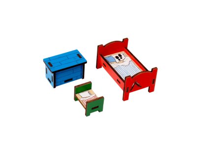 Pippi nábytek ložnice, Micki of Sweden, zlatavelryba (3)