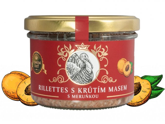 Vineco Rillettes s krůtím masem s meruňkou 180g