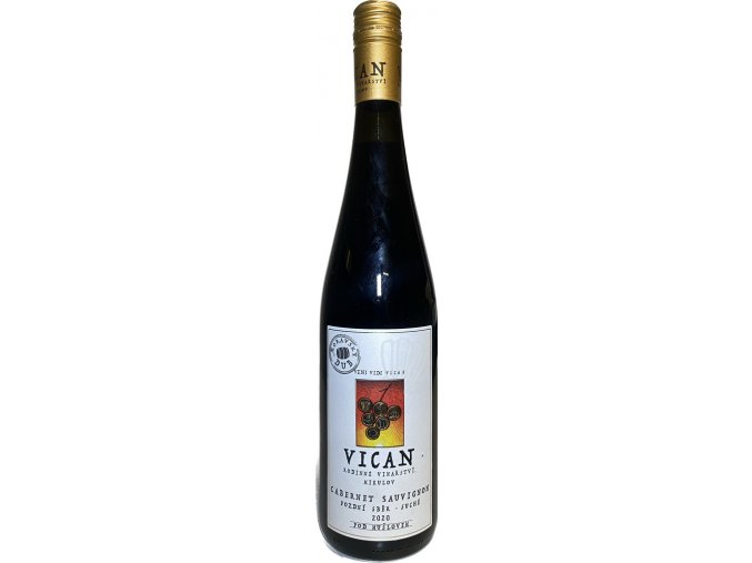 Vican Cabernet sauvignon POD MUŠLOVEM PS 2020 suché