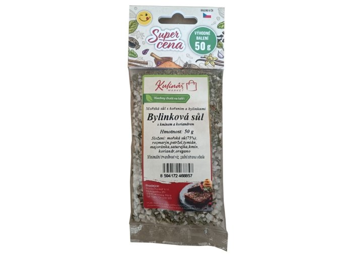 BYLINKOVÁ SŮL, originální náplň pro mlýnek Kulinář
