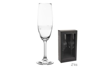 Sklenice SRDÍČKA 0,22 l sekt 2 ks