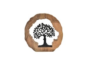 Strom života mango kov2 BLACK 30x5x30 cm