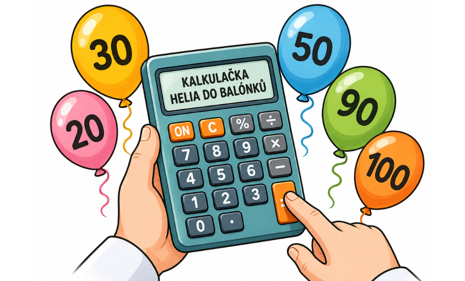 Kolik helia potřebuji do balónků?