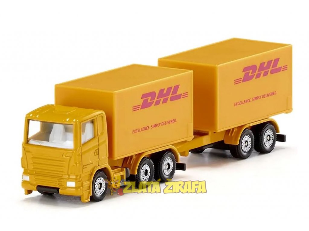 SIKU Blister - DHL kamion s přívěsem