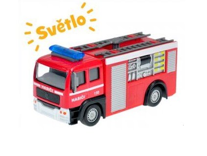 Kovové záchranářské auto 11 cm hasiči
