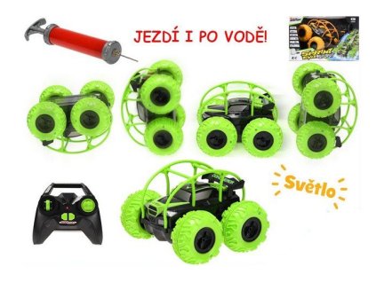 Auto obojživelník (země, voda) na dálkové ovládání s USB adaptérem