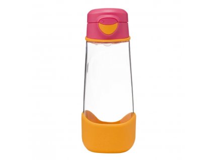 Sport lahev na pití 600ml růžová/oranžová