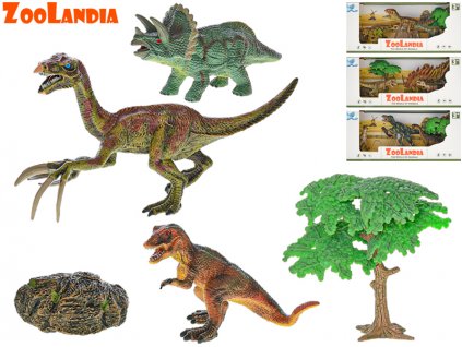 Zoolandia - dinosaurus 4 druhy 3ks