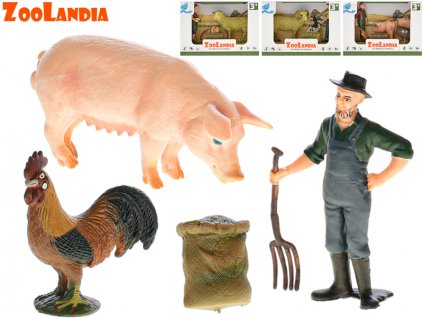 Zoolandia - Farma set zvířátky a doplňky
