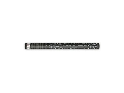 Vystřelovací konfety stříbrné pásky - 60 cm