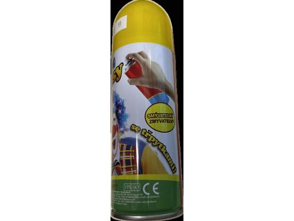 Farebný sprej na vlasy - Žltý s trblietkami 140 ml