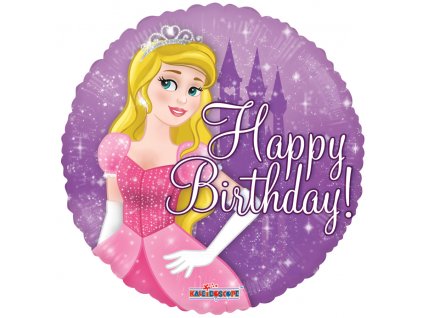 46 cm fóliový balónek kulatý - Princezniny narozeniny