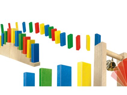 Dřevěné kostky DOMINO 200 ks