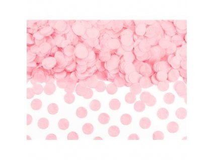Papírové konfety kolečka růžové