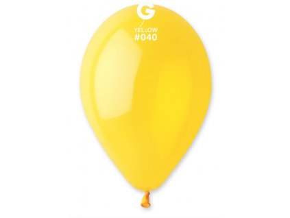 #040 Kulatý latexový balónek 30 cm - Sytá žlutá