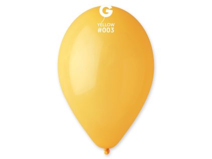 Pytel 100ks kulatý nafukovací balónek 26 cm #003 - Barva světle žlutá