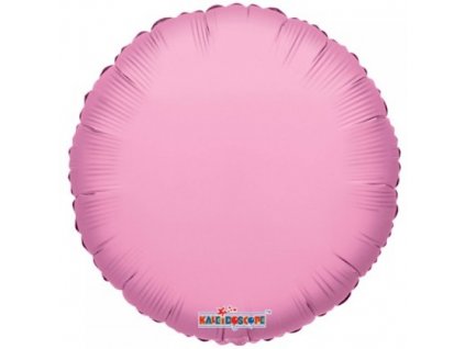46 cm fóliový balónek kulatý - Světle růžový