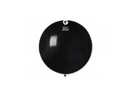#014 Kulatý latexový balónek 80 cm - Černá