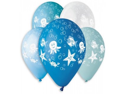 Kulatý nafukovací balónek 30 cm Mořský Svět