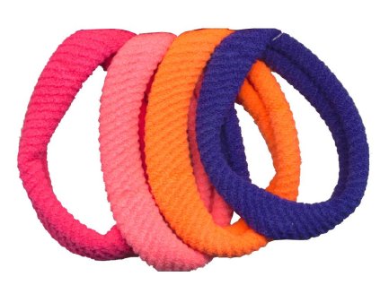 Gumičky do vlasů - 4 barvy tmavé