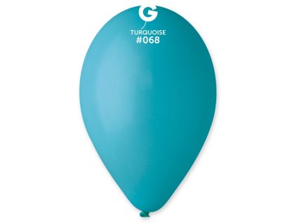 Pytel 100ks kulatý nafukovací balónek 26 cm #068 - Barva tyrkysová