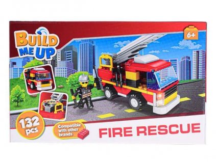 BuildMeUP stavebnice - Fire rescue 132ks v krabičce