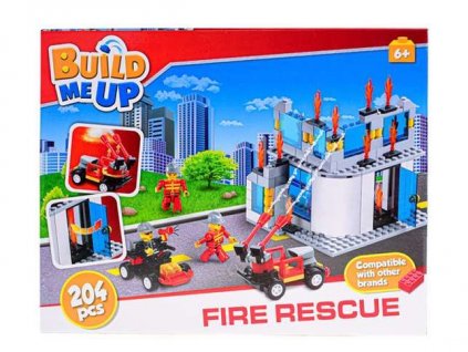 BuildMeUp stavebnice - Fire rescue 204ks v krabičce