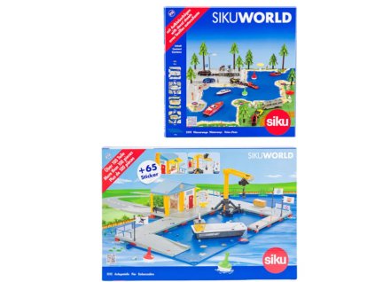 SIKU World - set 2 - nakládací přístav s molem a vodní plocha
