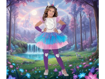 Dětský kostým kouzelný Jednorožec 4ks