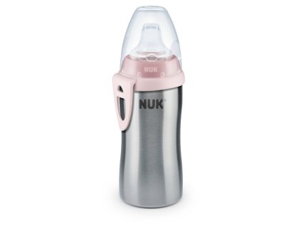 nuk lahvicka active cup z uslechtile oceli pink od 12 mesice a203866