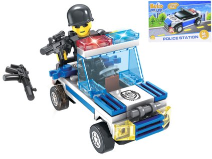 Stavebnice BuildMeUp - Policejní auto 44ks a 56ks 2druhy