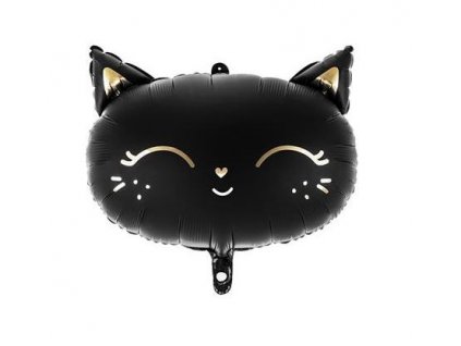 48 x 36 cm fóliový balónek - Černá kočička