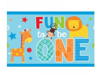 Party ubrus Fun To Be One modrý