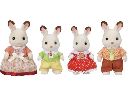 Sylvanian Families - Rodina čokoládových králíků - NOVÁ #5655