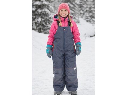 Kalhoty lyžařské zimní šedo-červená