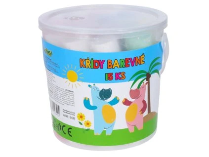 Křídy chodníkové barevné 15ks