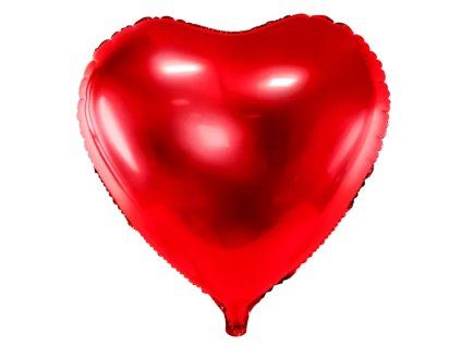 Fóliový balónek srdce 35 cm červený