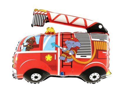 Fóliový balónek 58 cm hasičské auto