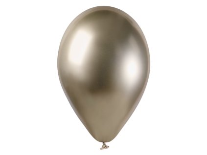 Chromový latexový balónek 33cm SHINY Prosecco #085