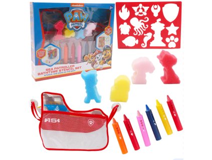 Tlapková patrola - Pastelky do vany - sada