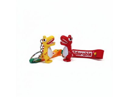 Dinosaurus přívěsek na klíče, tři barvy
