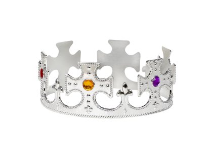 Koruna pro krále Stříbrná s kamínky