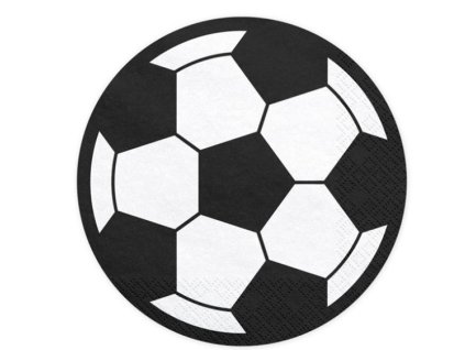 Party ubrousky - Fotbalový míč 13,5 cm - 20 ks