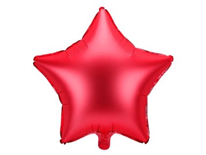 48 cm fóliový balónek - Hvězda červená