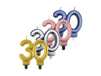 svíčka na dort číslice 30