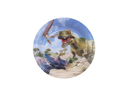 Párty tácky DINO 23 cm, 6 ks